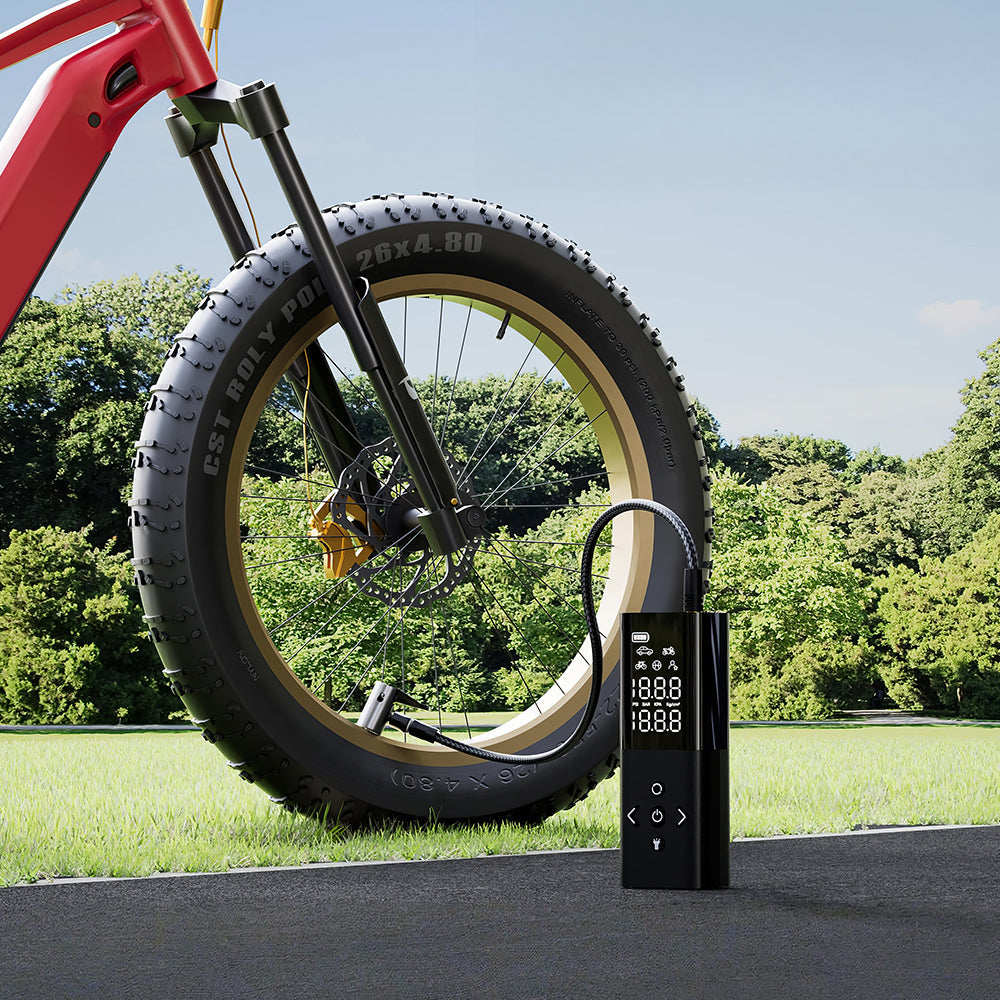 Cordless Portable Tire Inflator 150PSI with Digital Display and LED