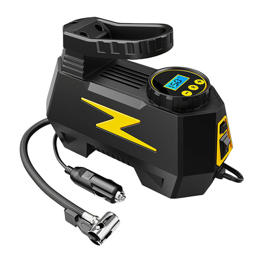 Portable DC 12V Tire Inflator with Digital Gauge and LED Light 150 PSI