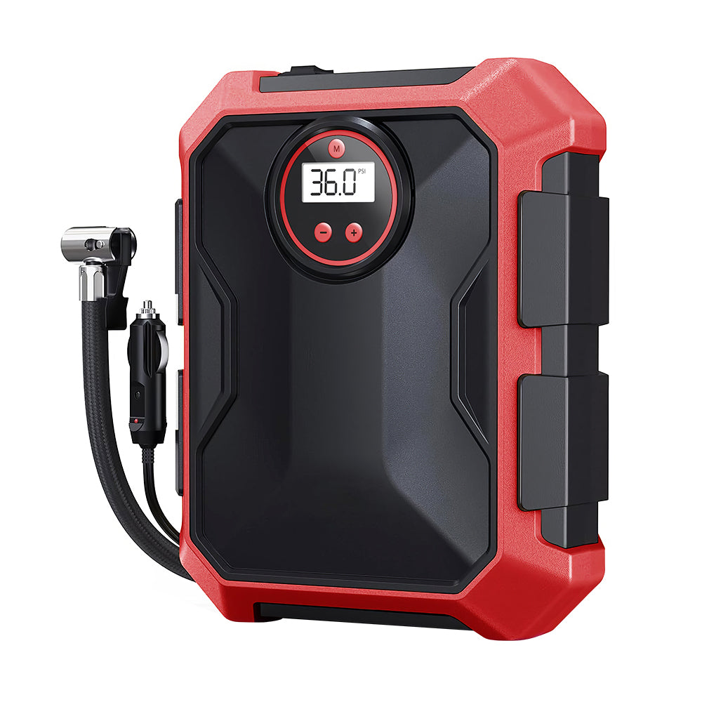 Portable Tire Inflator with Digital Display and LED Light 100PSI