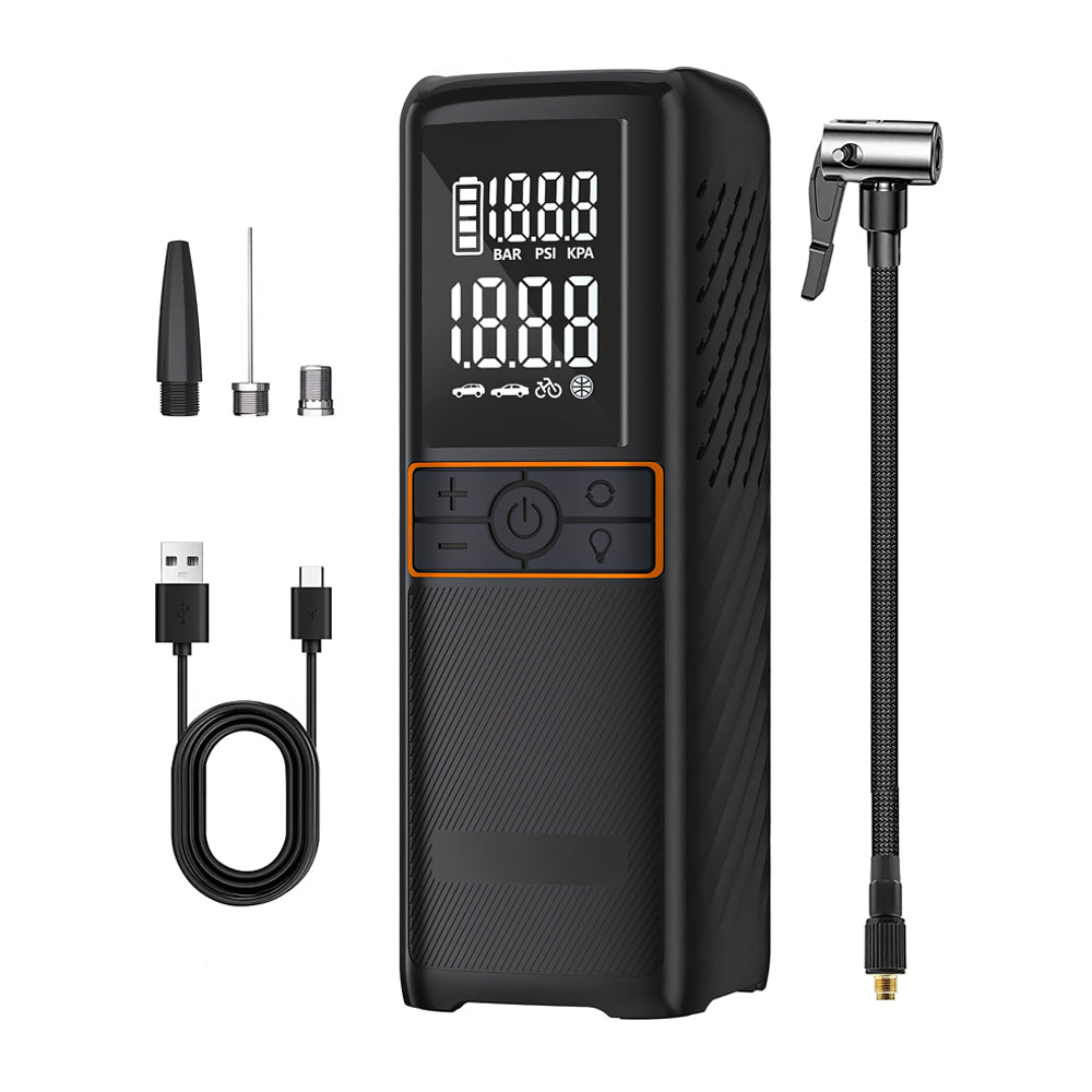 Cordless Portable Tire Inflator with 160PSI and LED Display