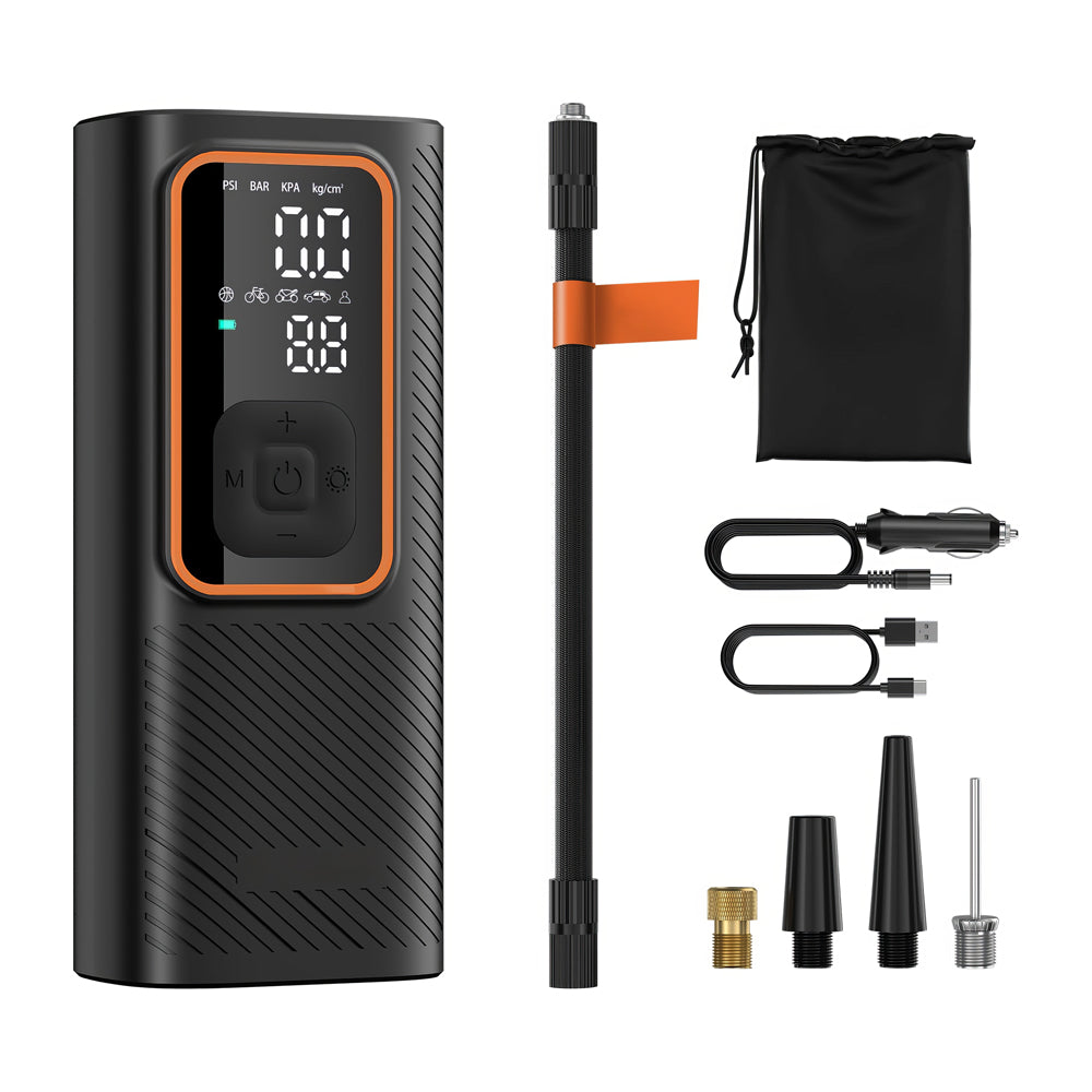 Cordless Portable Tire Inflator with LED Display and 150 PSI Pressure