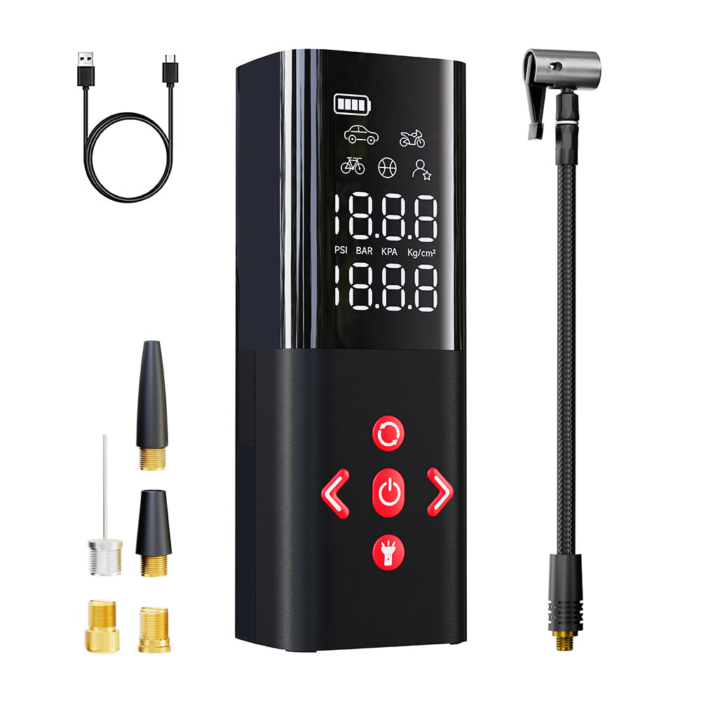 Cordless Portable Tire Inflator 150PSI with Digital Display and LED