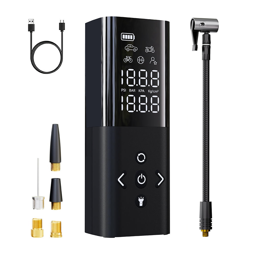 Cordless Portable Tire Inflator 150PSI with Digital Display and LED