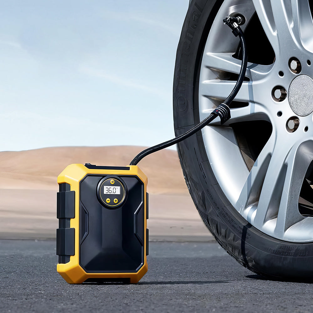 Portable Tire Inflator with Digital Display and LED Light 100PSI