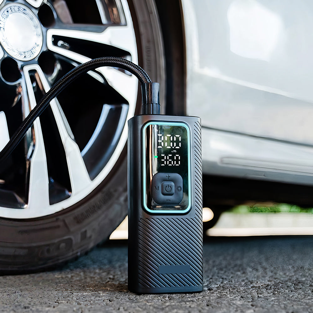 Cordless Portable Tire Inflator with LED Display and 150 PSI Pressure