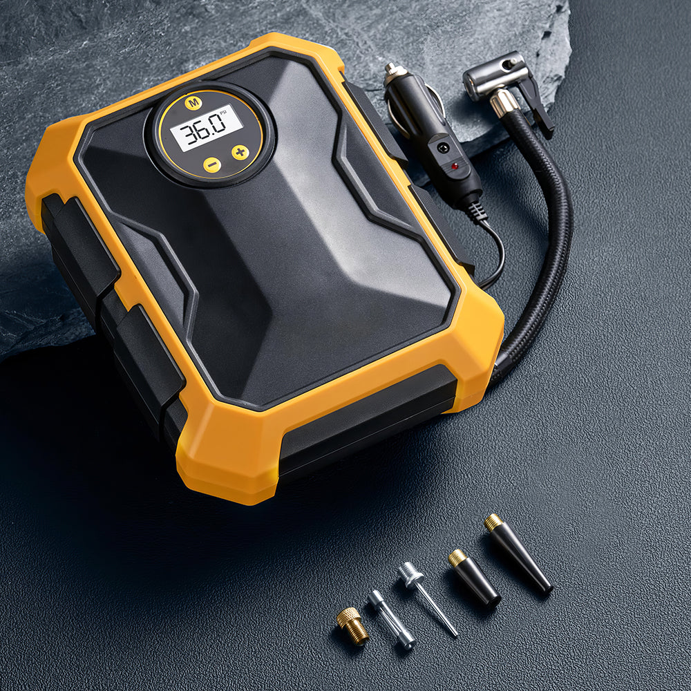 Portable Tire Inflator with Digital Display and LED Light 100PSI