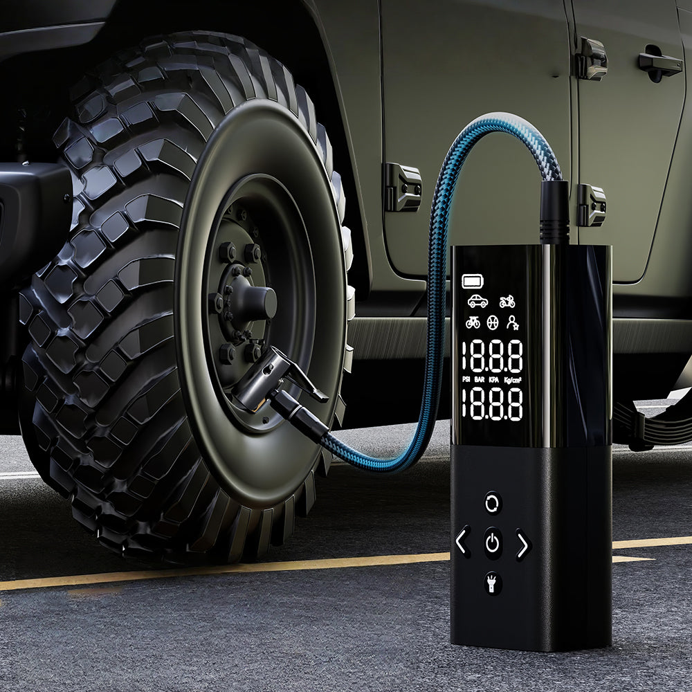 Cordless Portable Tire Inflator 150PSI with Digital Display and LED